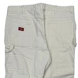Dickies Carpenter Trousers - 38W 30L White Cotton