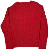 Polo By Ralph Lauren Cable Knit Sweater - 2XL Red Cotton