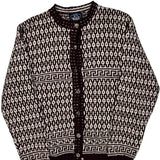Woolrich Cardigan - Large Burgundy Cotton