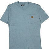 Carhartt T-Shirt - Small Blue Cotton