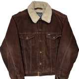 Levis Sherpa Lined Cord Jacket - Medium Brown Cotton