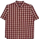 Carhartt Checked Short Sleeve Shirt - Large White Cotton