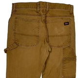 Dickies Carpenter Trousers - 32W 31L Brown Cotton