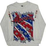 Madusa Monster Jam Graphic Long Sleeve T-Shirt - Small Blue Cotton