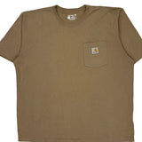 Carhartt T-Shirt - XL Brown Cotton