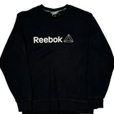 Reebok Sweatshirt - Medium Black Cotton Blend
