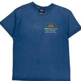 Kauai Hawaii Harley Davidson Graphic T-Shirt - Large Blue Cotton
