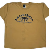 Basketball Nike T-Shirt - XL Yellow Cotton