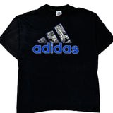 Adidas Graphic T-Shirt - Large Black Cotton