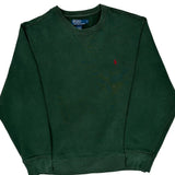 Polo By Ralph Lauren Sweatshirt - Large Green Cotton Blend