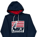 N83 Nautica Striped Hoodie - Small Navy Cotton