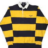 Polo Sport Striped Rugby Shirt - Large Yellow Cotton