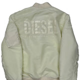 For Successful Living Diesel Bomber Jacket - Medium Cream Nylon