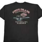 Steve Drane Harley Davidson Graphic T-Shirt - XL Black Cotton