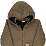 Age 7-8 Carhartt Jacket - Small Brown Cotton