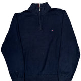 Tommy Hilfiger 1/4 Zip - 2XL Navy Cotton