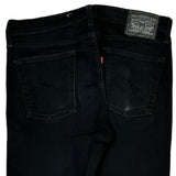 Levis Slim Fit Jeans - 34W 32L Black Cotton