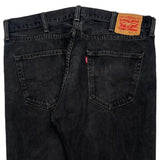 Levis 501 Jeans - 38W 30L Black Cotton
