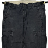 Carhartt Cargo Trousers - 36W 30L Black Cotton