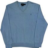 Polo By Ralph Lauren Jumper - Large Blue Cotton