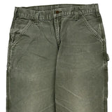 Carhartt Cargo Carpenter Trousers - 36W 32L Green Cotton