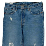 501 Levis Jeans - 32W 27L Blue Cotton