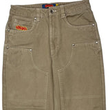Empyre Wide Leg Carpenter Pants - 30W 28L Khaki Cotton