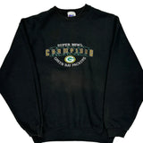 Green Bay Packers Pro Player Sweatshirt - Medium Black Cotton Blend