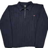Ralph Lauren 1/4 Zip - 2XL Navy Cotton