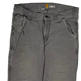 Carhartt Double Knee Carpenter Trousers - 21W 30L Grey Cotton