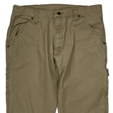 Wrangler Cargo Carpenter Pants - 34W 30L Khaki Cotton