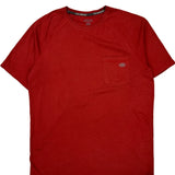 Dickies T-Shirt - Large Red Cotton