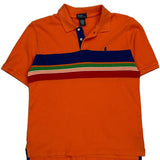 Polo By Ralph Lauren Striped Polo Shirt - Medium Multicoloured Cotton