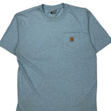 Carhartt T-Shirt - Large Blue Cotton