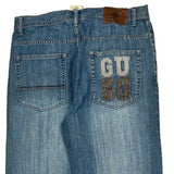 Fast Lane G Unit Graphic Jeans - 35W 32L Blue Cotton
