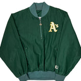 Oakland Athletics Starter Mlb Baseball Jacket - Large Green Nylon