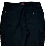 Tuff Stuff Cargo Pants - 33W 30L Black Cotton