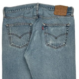 501 Levis Jeans - 33W 34L Light Wash Cotton
