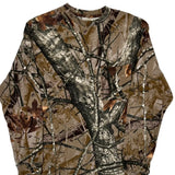 Outfitters Ridge Camo Long Sleeve T-Shirt - Medium Brown Cotton