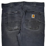 Carhartt Double Knee Cargo Pants - 32W 32L Gray Cotton