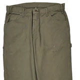 Dickies Double Knee Carpenter Pants - 38W 32L Green Cotton