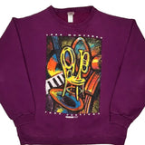 Made In USA Unbranded Monterey Jazz Festival 1993 Sweatshirt - XL Purple Cotton Blend