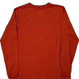 Carhartt Long Sleeve T-Shirt - Large Red Cotton