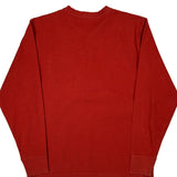 Carhartt Long Sleeve T-Shirt - Large Red Cotton