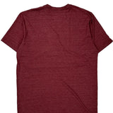 The North Face T-Shirt - Large Burgundy Polyester Blend