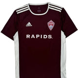 Colorado Rapids Adidas Football Shirt - Small Burgundy Polyester