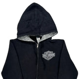 Harbor Town Harley Davidson Hoodie - Small Black Cotton Blend