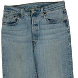 501 Levis Jeans - 30W 27L Light Wash Cotton