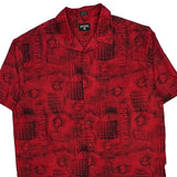 Rocawear Hawaiian Shirt - Large Red Polyester