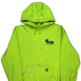 General Engineering Contractor Carhartt Graphic Hoodie - XL Yellow Cotton